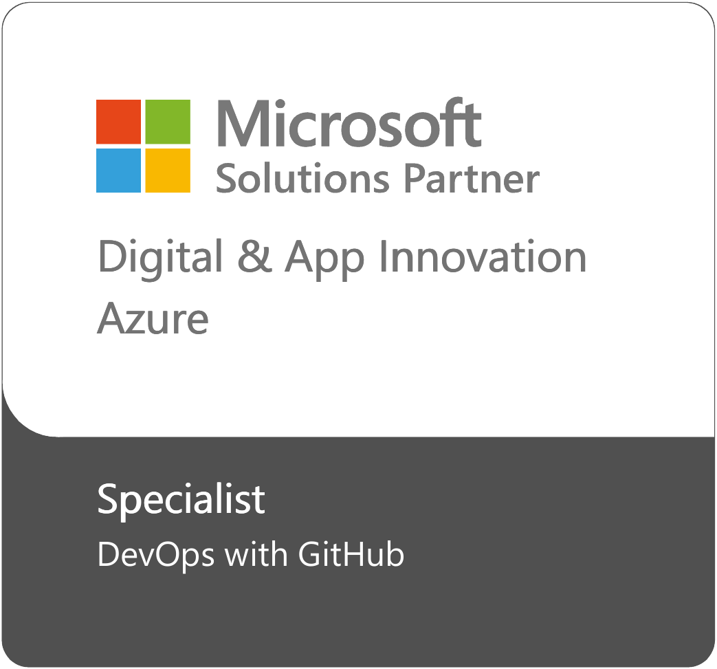 MSP - Azure Digital App Innovation Badge (DevOps with GitHub Spec - White Background)